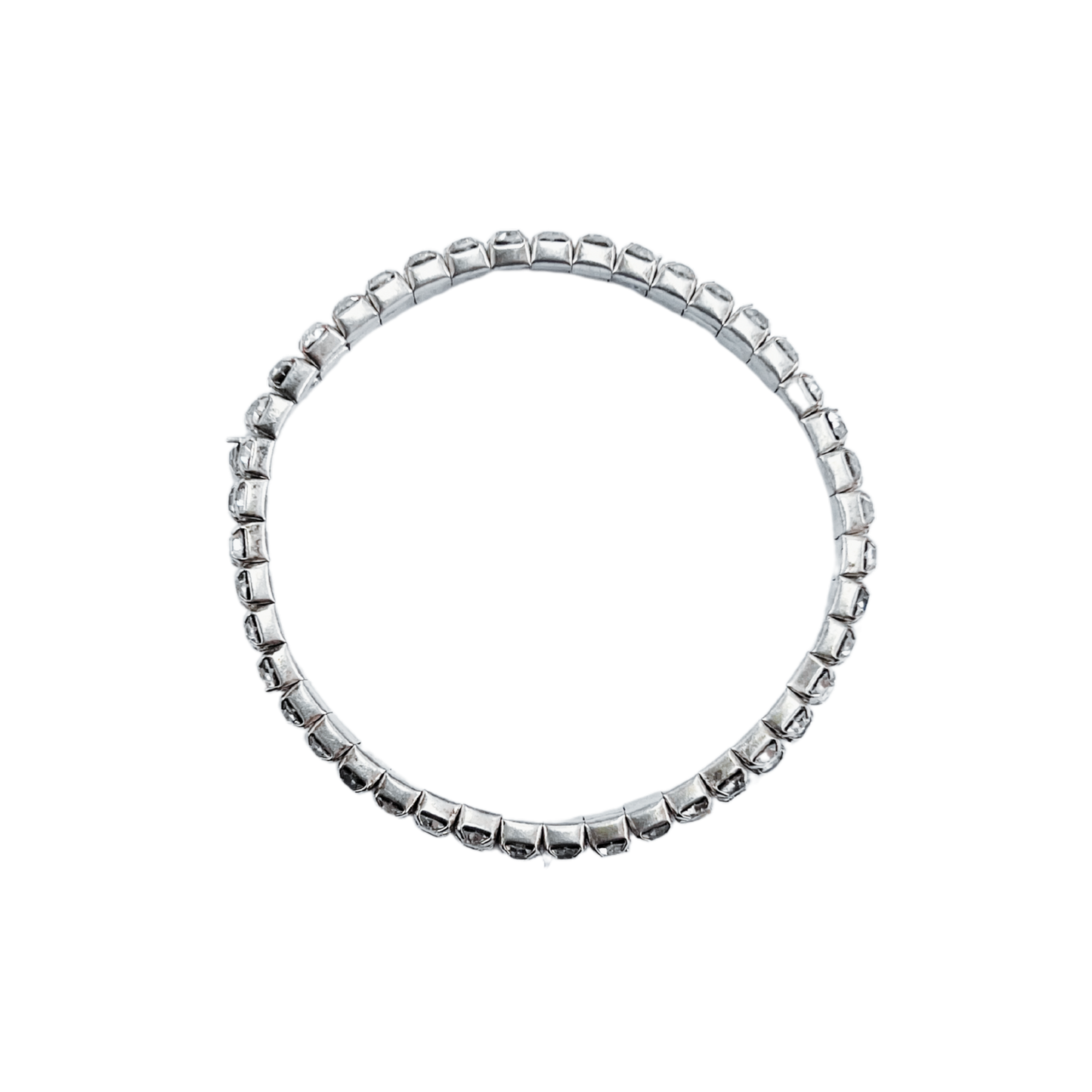 vintage 1960's diamanté single row bracelet