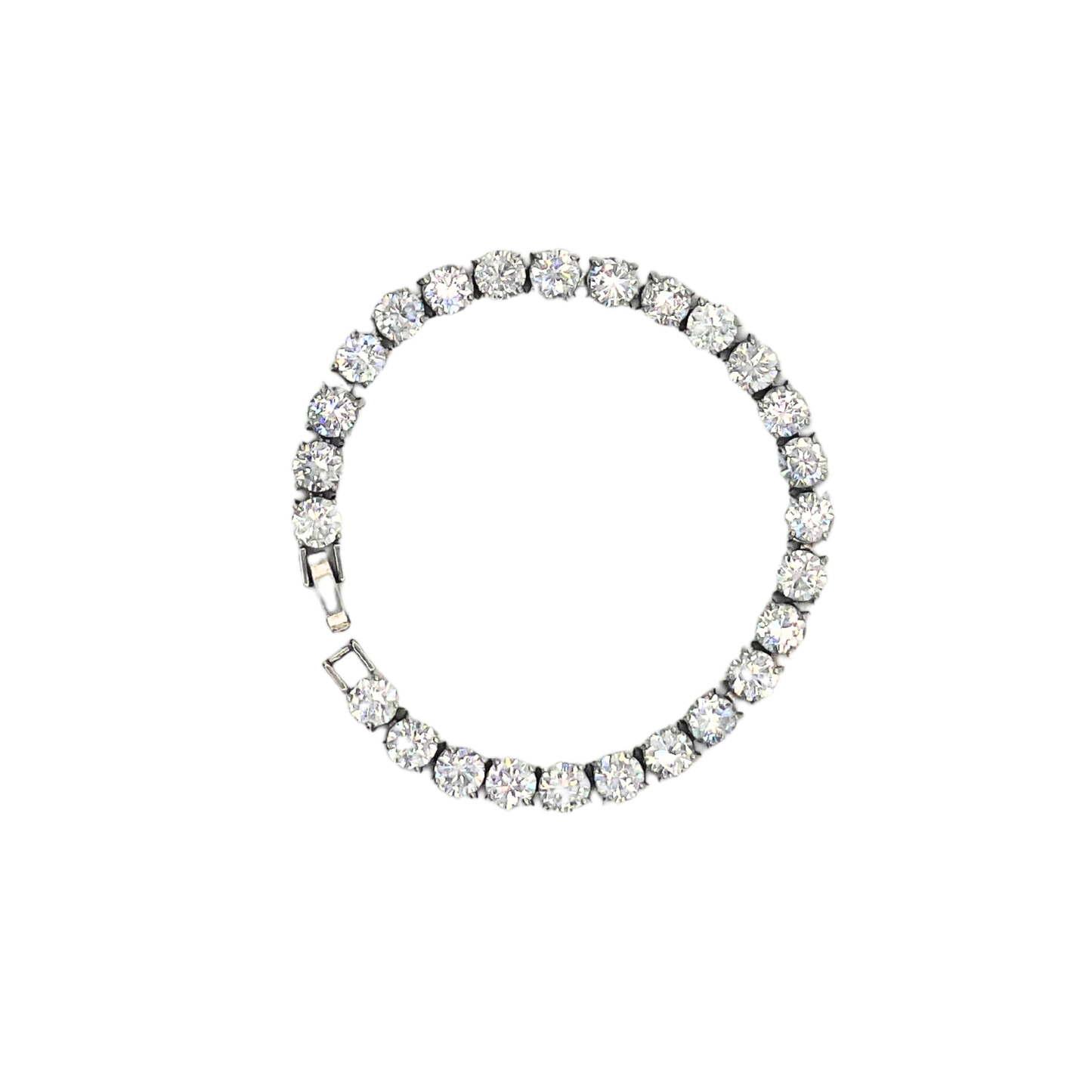 Vintage 1950's diamanté rectangular bracelet