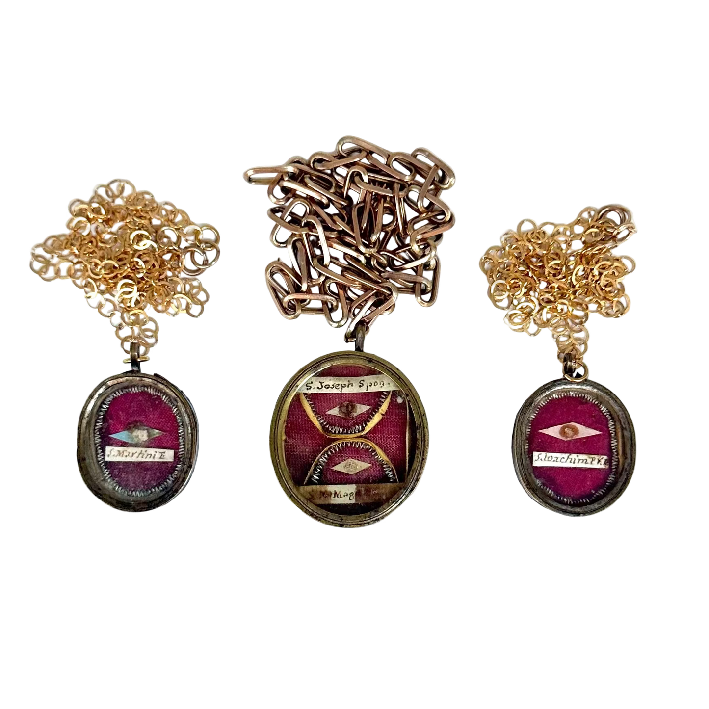 Vintage Reliquary Pendant with Relic of Saint Martin of Tours