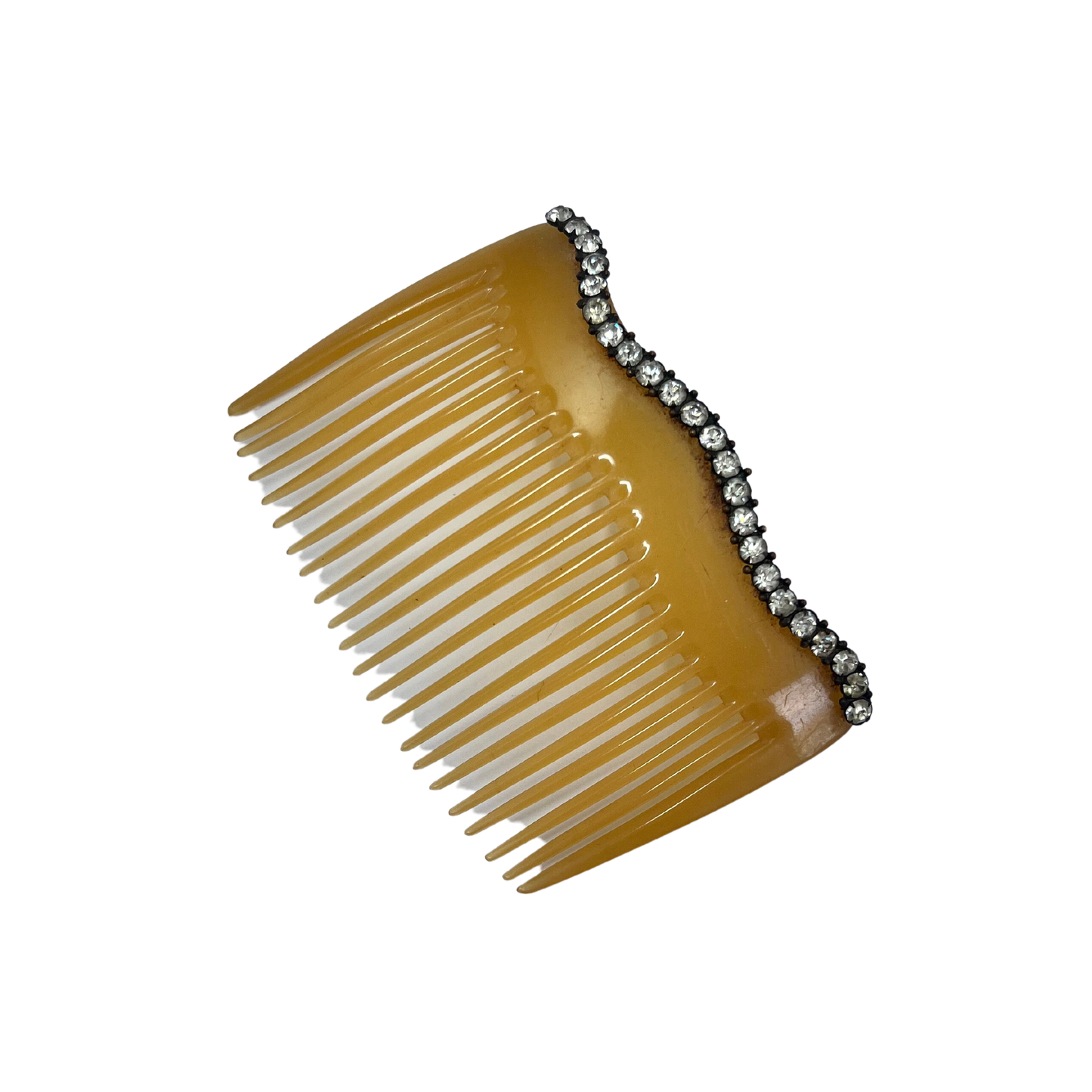 vintage tortoise shell and diamanté comb