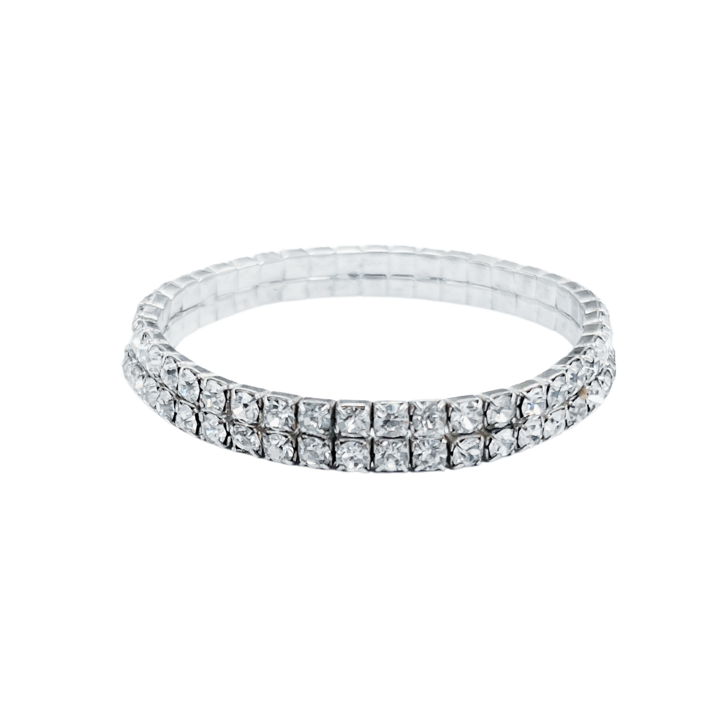 vintage 1960's diamanté single row bracelet
