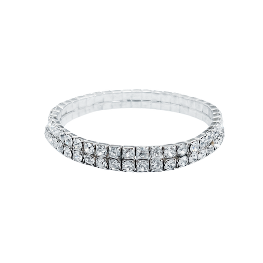 vintage 1960's diamanté single row bracelet