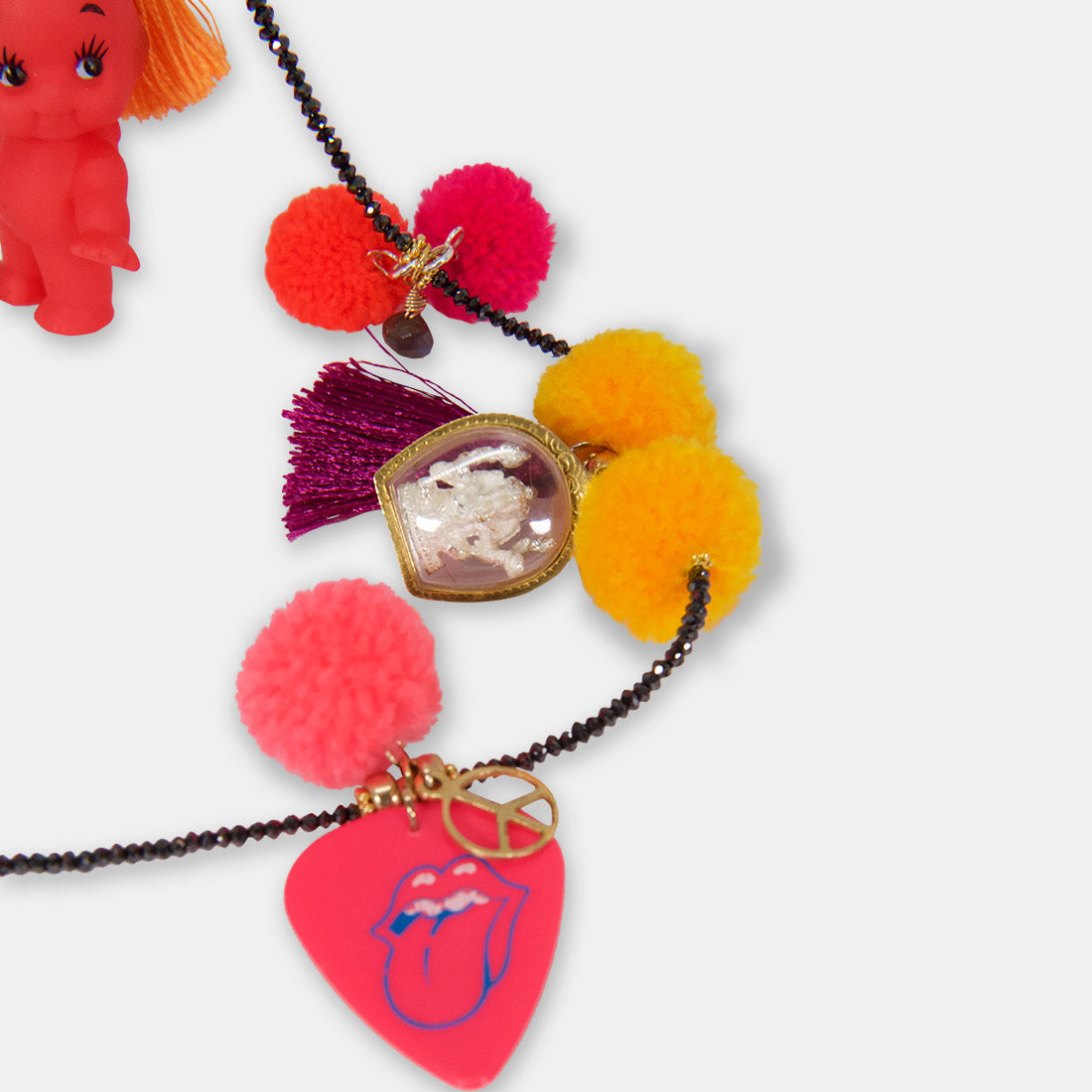 black diamond confetti necklace - sacred