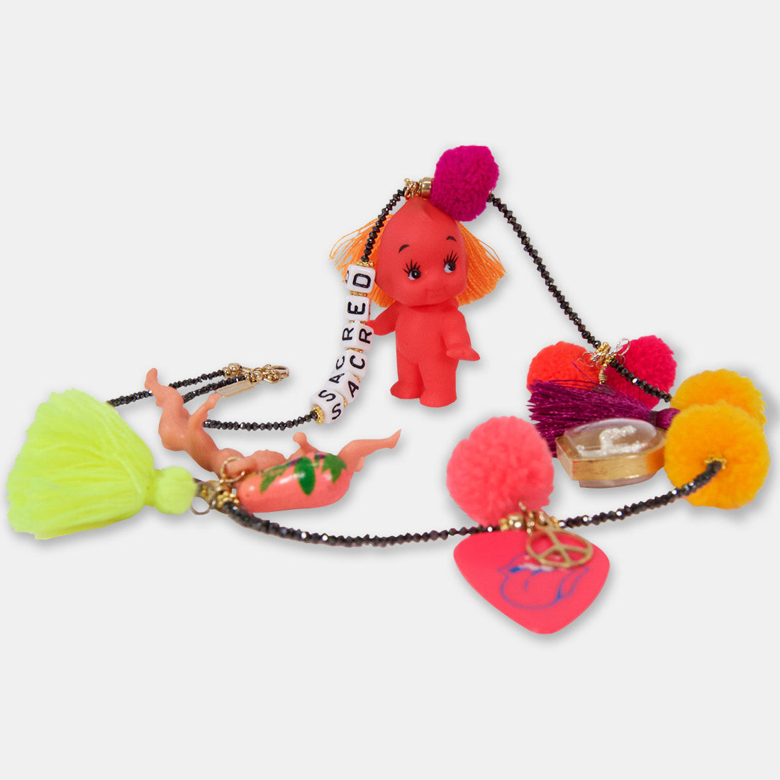 black diamond confetti necklace - sacred