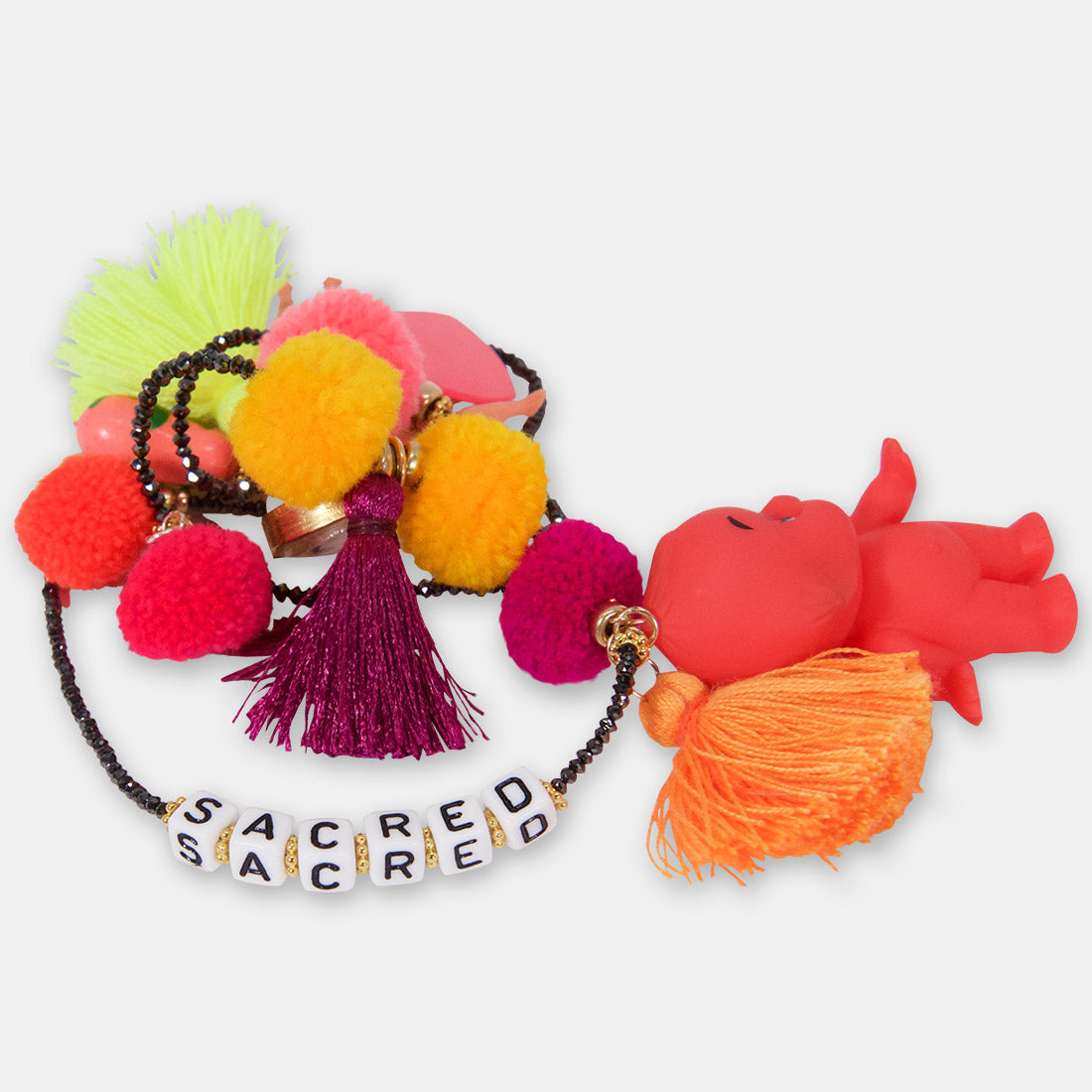 black diamond confetti necklace - sacred