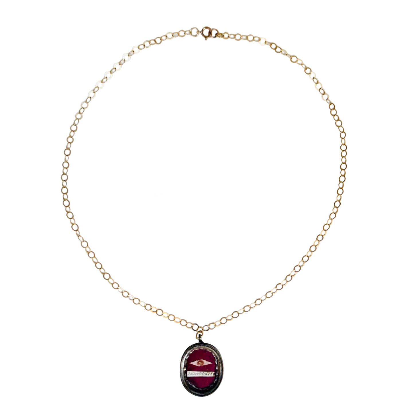 Vintage Reliquary Pendant with Relic of Saint Joachim