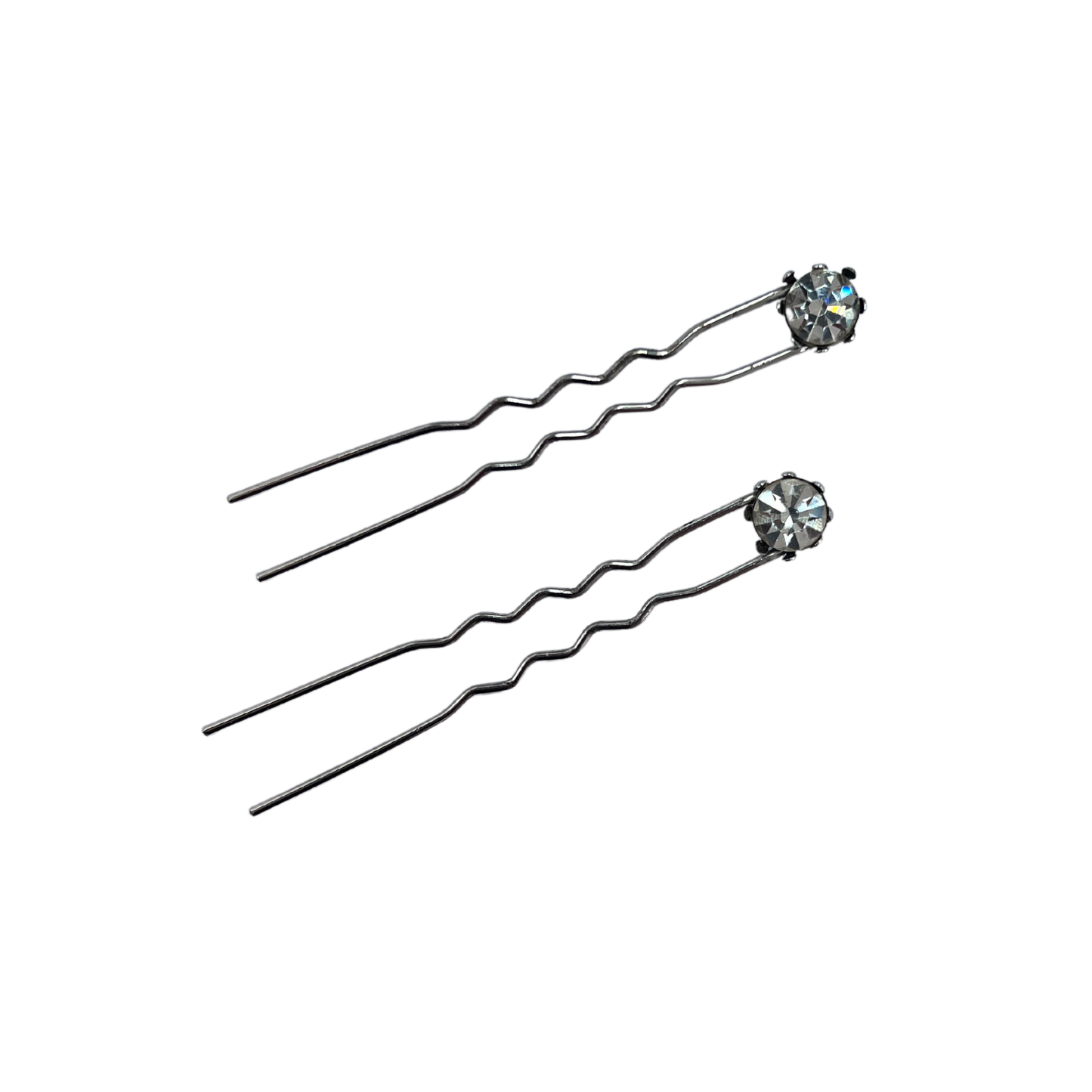 vintage diamanté hair clips
